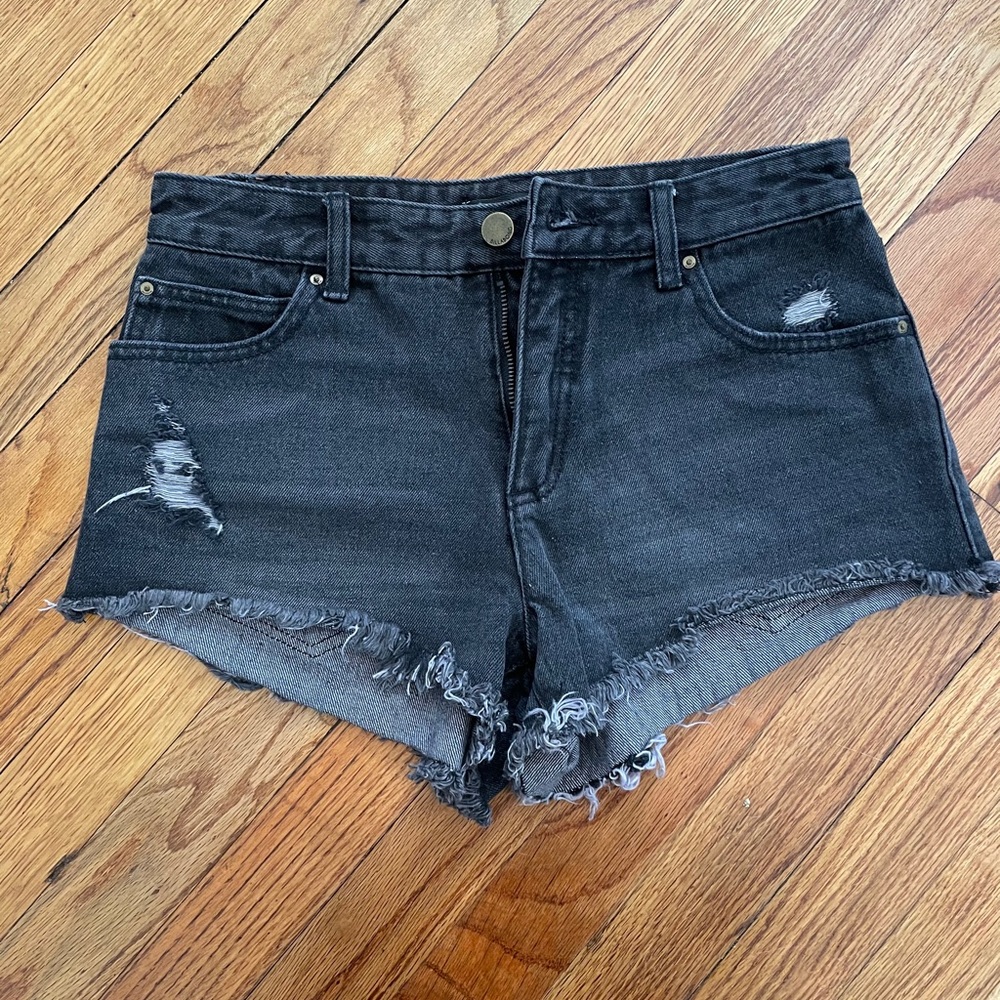 Billabong Highway Washed Denim Black Cutoffs